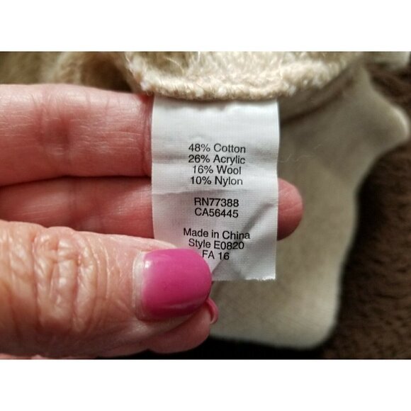 J.Crew Cowl Neck Long Sleeve Kangaroo Pocket Cream Wool Blend Top Sweater Sz XS - Picture 8 of 10